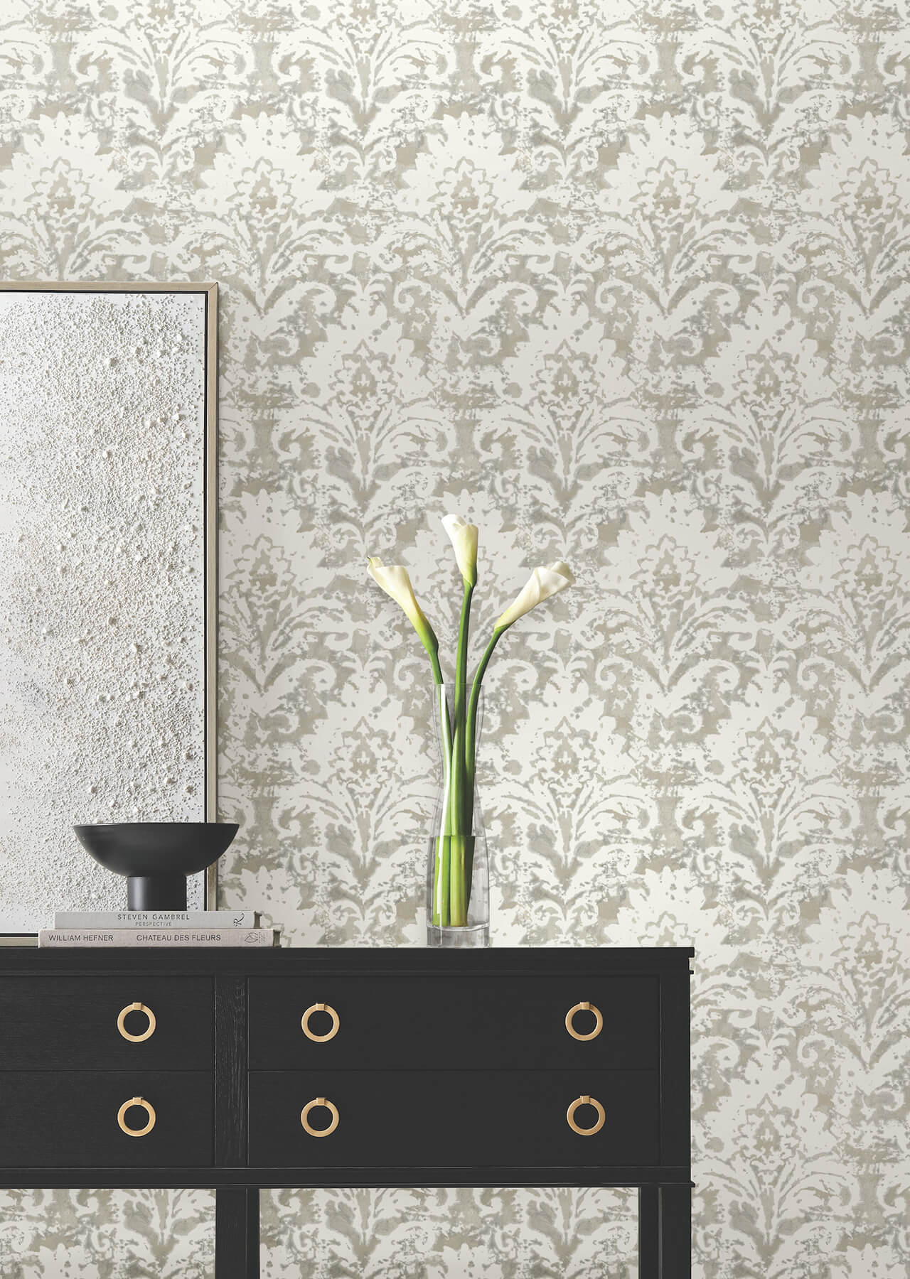 velvet-crush-damask-soft-neutral-pearl-wallpaper-york-wallcoverings-df3333 - York Wallcoverings Wallpaper