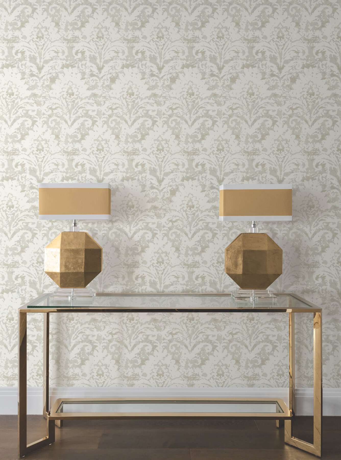 velvet-crush-damask-cream-pearl-wallpaper-york-wallcoverings-df3334 - York Wallcoverings Wallpaper