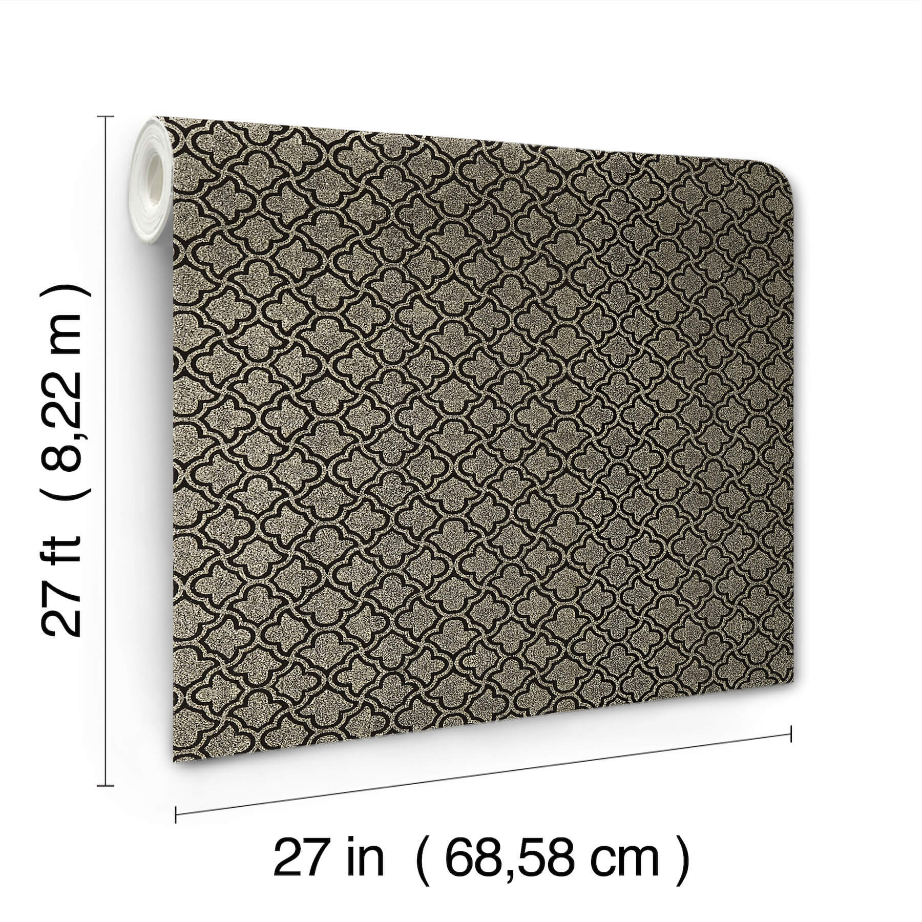 uptown-glam-black-gold-wallpaper-york-wallcoverings-df3336 - York Wallcoverings Wallpaper