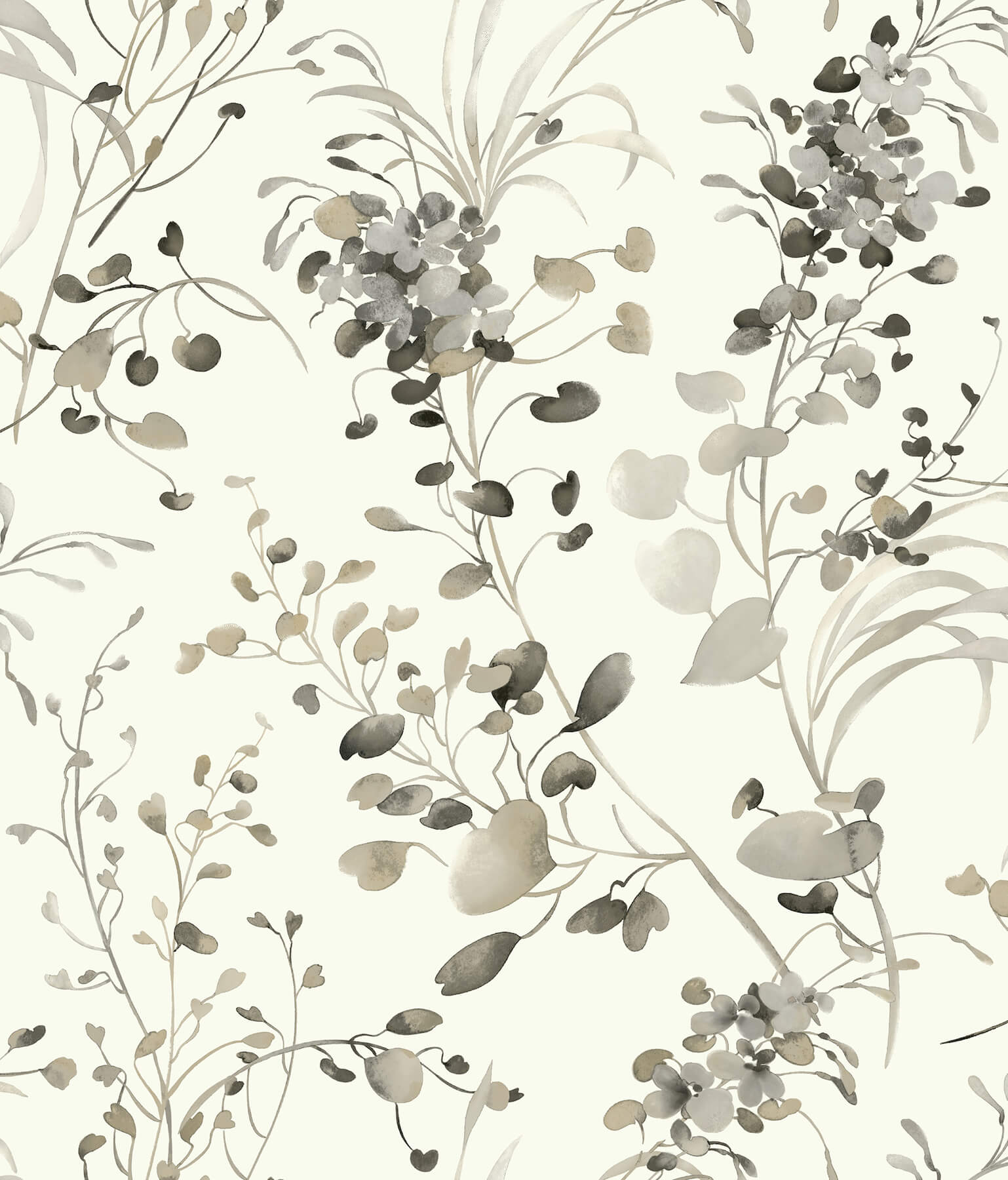 spring-whispers-charcoal-wallpaper-york-wallcoverings-df3342 - York Wallcoverings Wallpaper