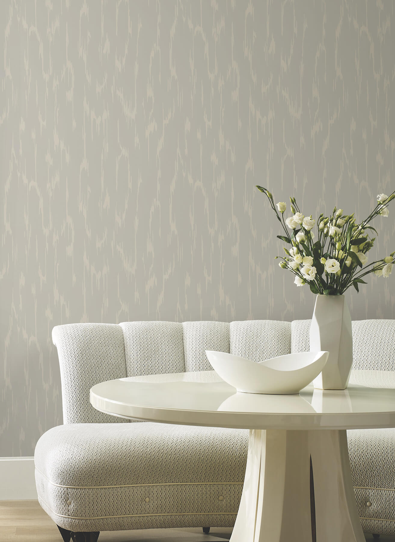 flowing-dark-taupe-wallpaper-york-wallcoverings-df3362 - York Wallcoverings Wallpaper