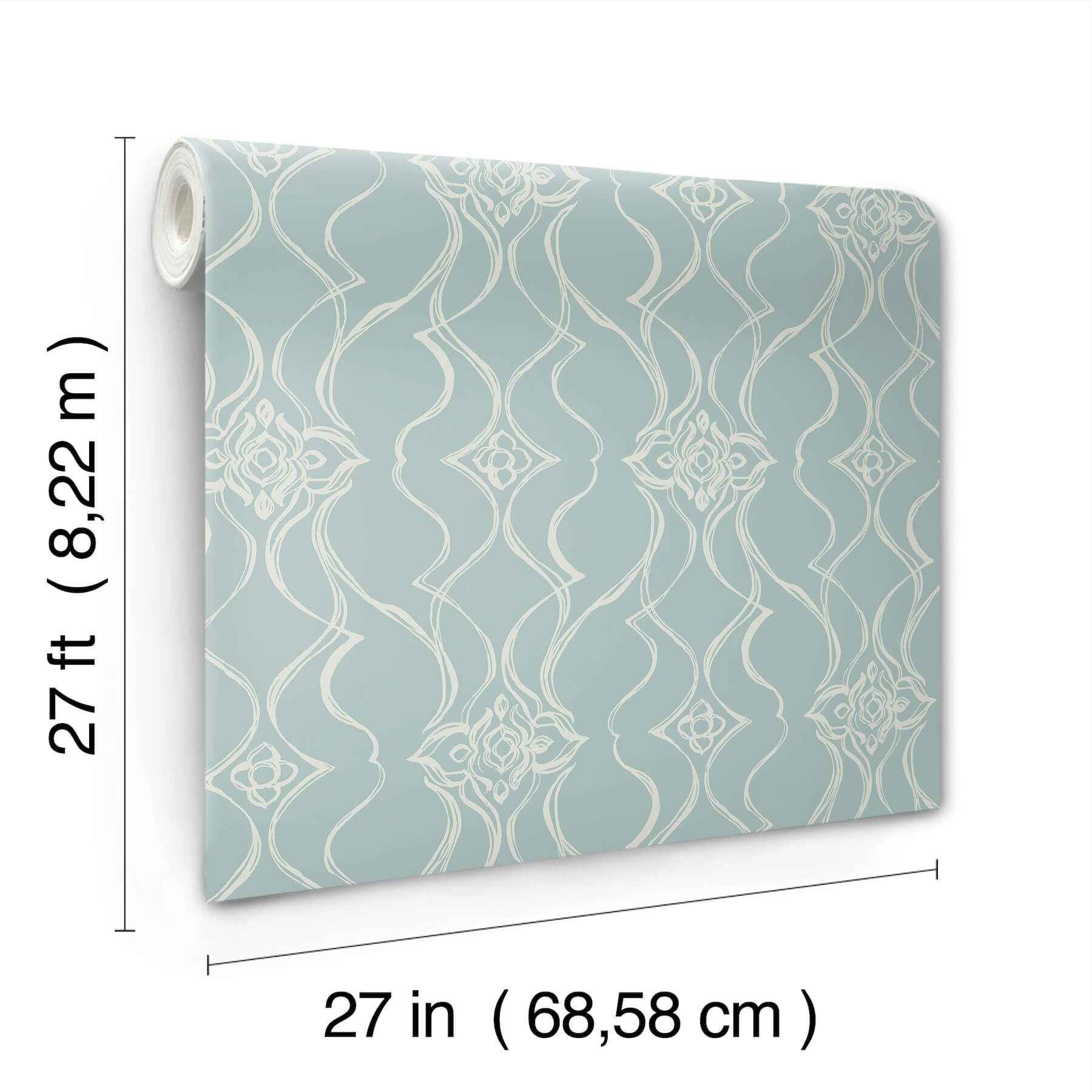 Pirouette Spa Wallpaper - York Wallcoverings - DF3376 - York Wallcoverings Wallpaper