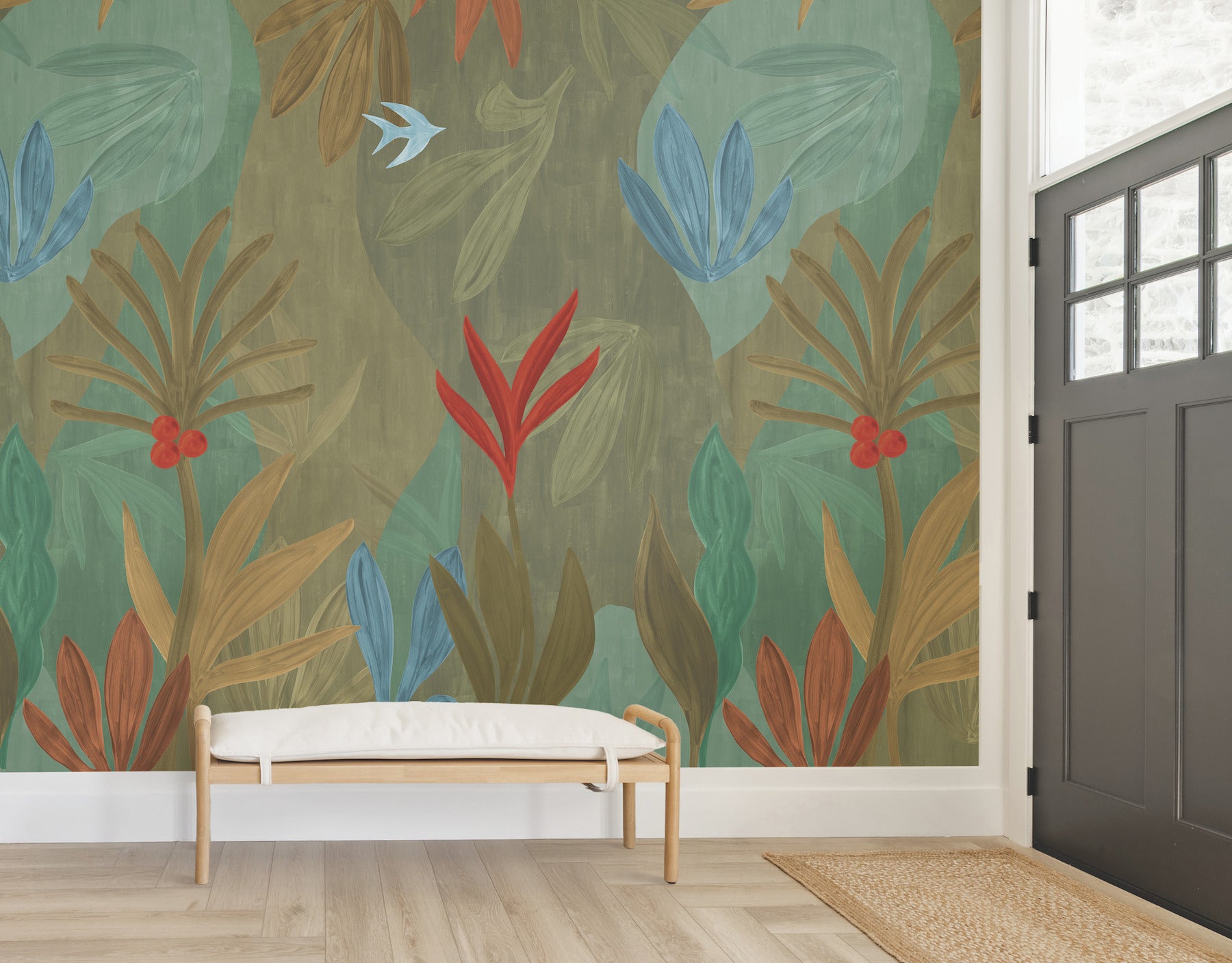 chambord-gardens-wall-mural-leaf-olive-york-wallcoverings-zm2847m