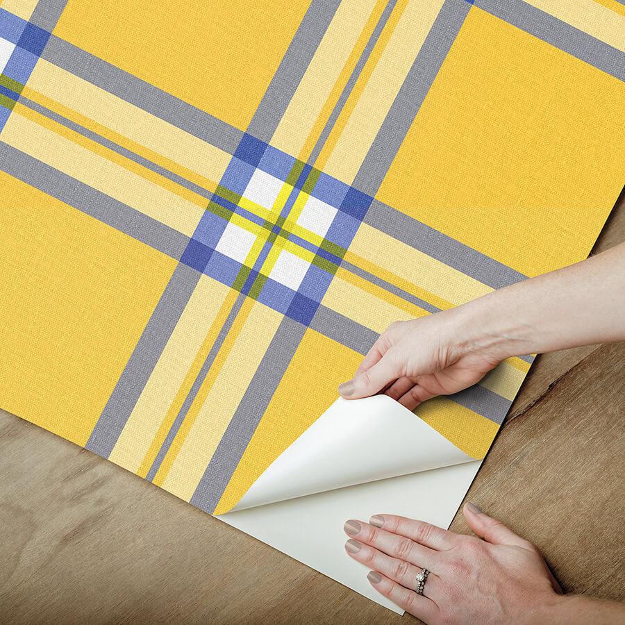 clueless-cher-yellow-peel-and-stick-wallpaper-york-wallcoverings-rmws1323 - York Wallcoverings Wallpaper