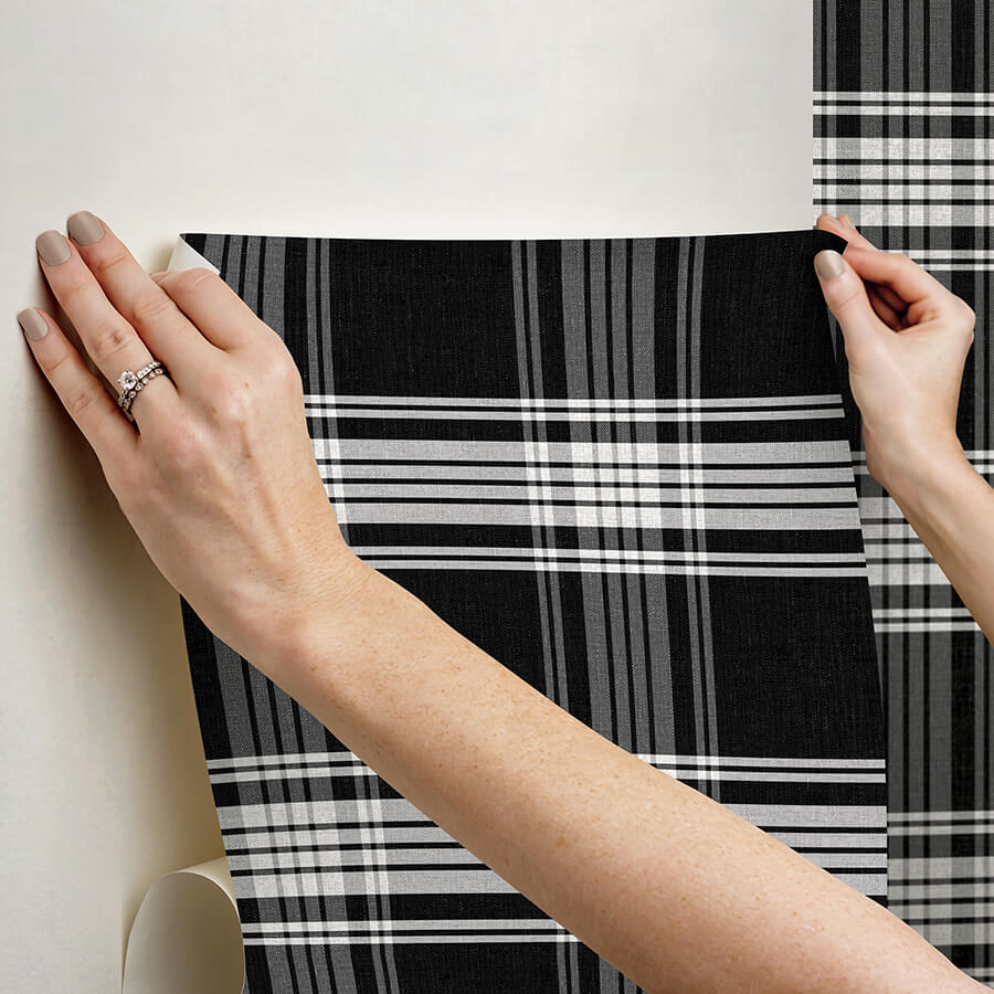 clueless-dionne-black-peel-and-stick-wallpaper-york-wallcoverings-rmws1324 - York Wallcoverings Wallpaper
