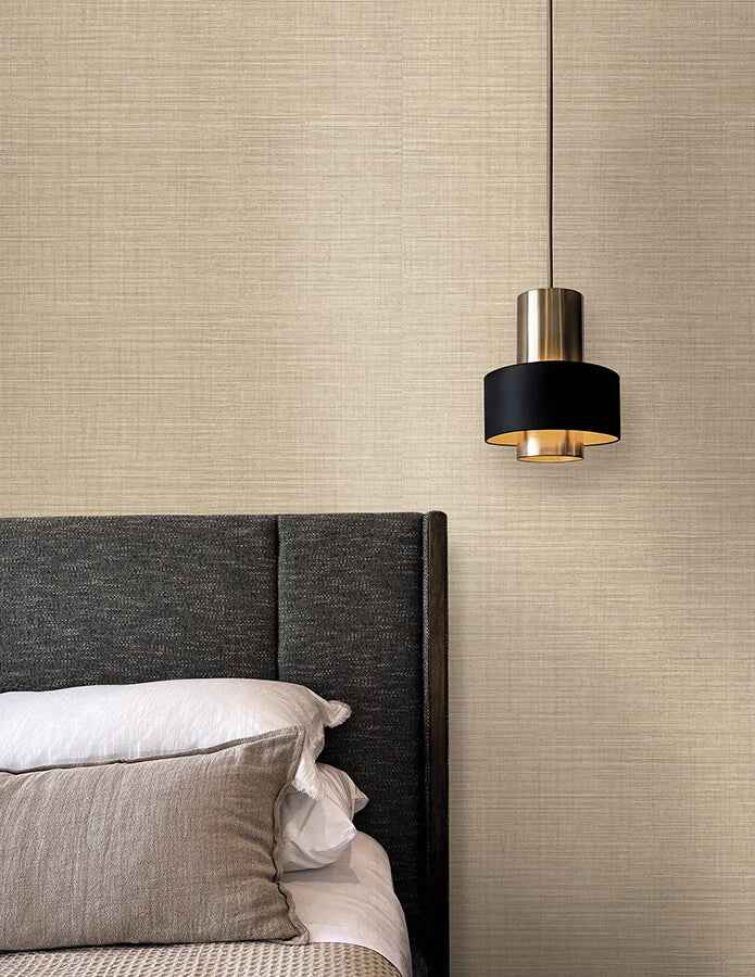 Lotus Silk Wheat Wallpaper - York Wallcoverings - SI25872 - York Wallcoverings Wallpaper