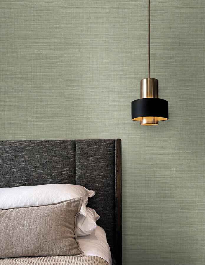 Lotus Silk Sea Foam Wallpaper - York Wallcoverings - SI25874 - York Wallcoverings Wallpaper