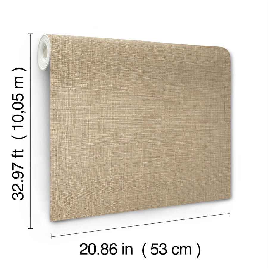 Lotus Silk Hazelnut Wallpaper - York Wallcoverings - SI25876 - York Wallcoverings Wallpaper