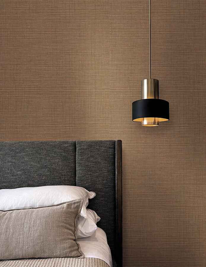 Lotus Silk Terra Cotta Wallpaper - York Wallcoverings - SI25877 - York Wallcoverings Wallpaper