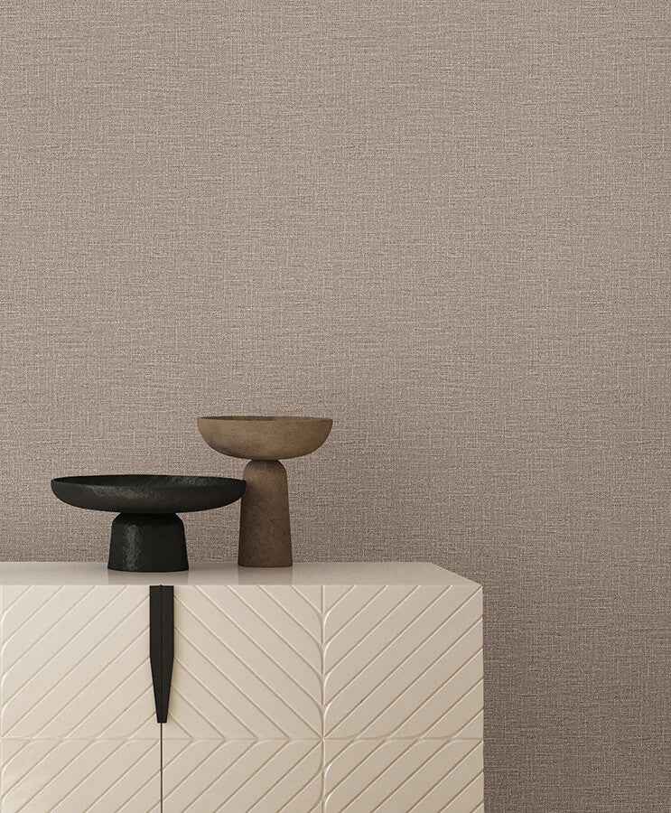 Loom Latte Wallpaper - York Wallcoverings - SI26140 - York Wallcoverings Wallpaper