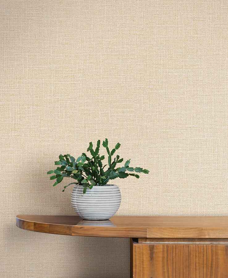 Loom Wheat Wallpaper - York Wallcoverings - SI26145