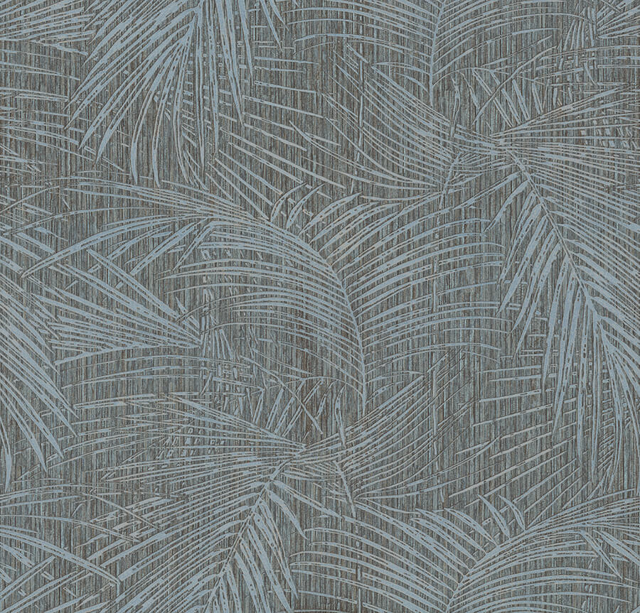 della-palm-blue-multi-wallpaper-york-wallcoverings-si50610 - York Wallcoverings Wallpaper