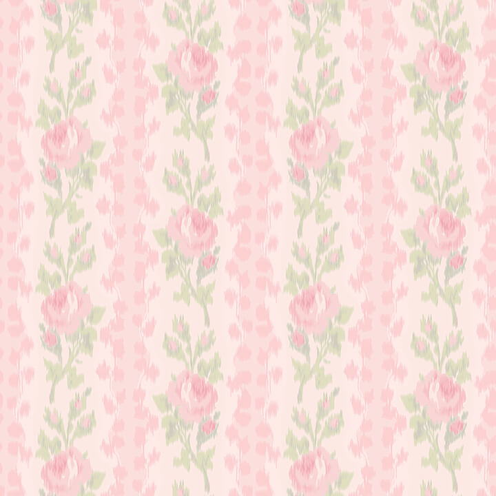 blooming-heirloom-strawberry-macaron-rose-stripe-wallpaper-york-wallcoverings-ast6493 - York Wallcoverings Wallpaper