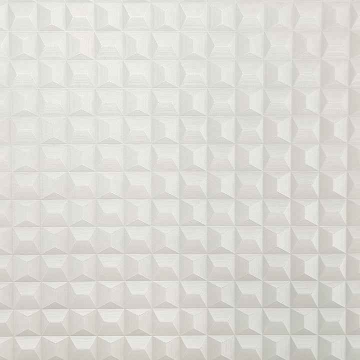 Romero White 3D Geometric Wallpaper - York Wallcoverings - M95683 - York Wallcoverings Wallpaper