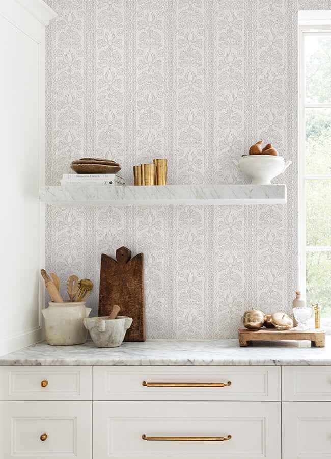 Zareen Cashmere Peel & Stick Wallpaper - York Wallcoverings - NNS6516 - York Wallcoverings Wallpaper