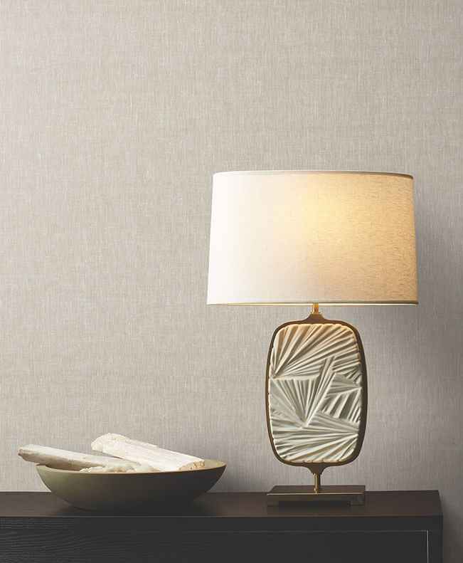 Sheer Linen Silver Lining Wallpaper - York Wallcoverings - GRL88129 - York Wallcoverings Wallpaper