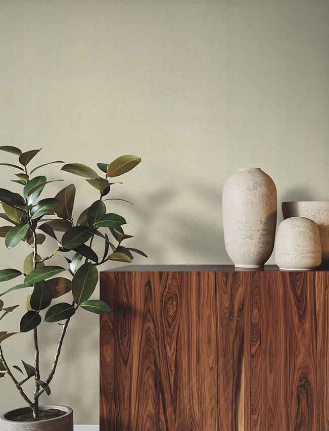 Linen Sunrise Dark Taupe Wallpaper - York Wallcoverings - GRL88392 - York Wallcoverings Wallpaper