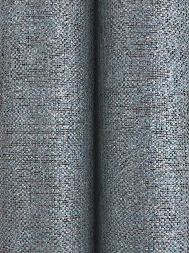 Check Paperweave Brown / Blue Wallpaper - York Wallcoverings - YGL7056 - York Wallcoverings Wallpaper