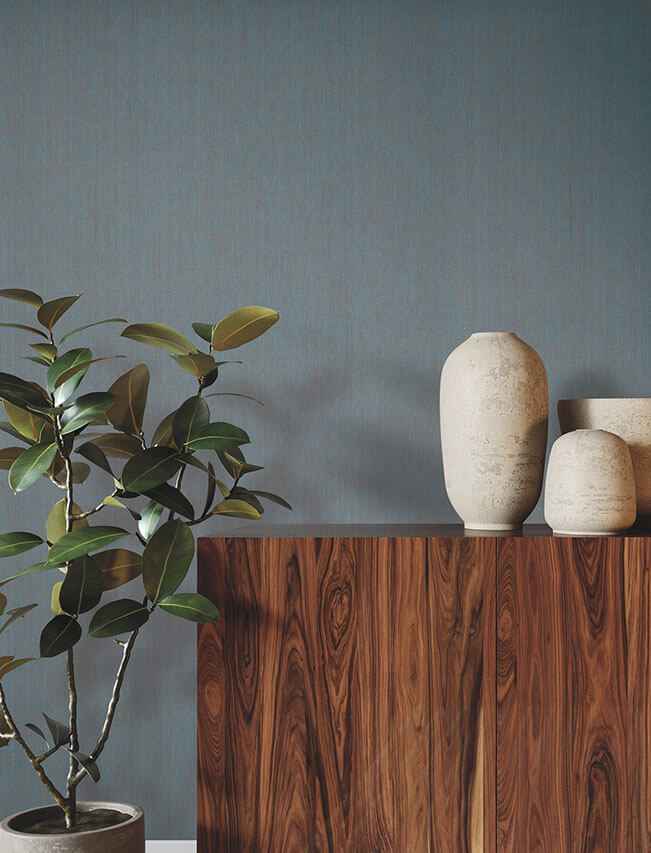 Check Paperweave Brown / Blue Wallpaper - York Wallcoverings - YGL7056 - York Wallcoverings Wallpaper