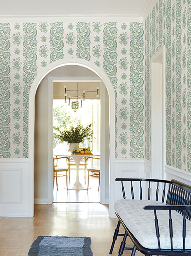 beaumont-green-floral-stripe-wallpaper-york-wallcoverings-vp1301
