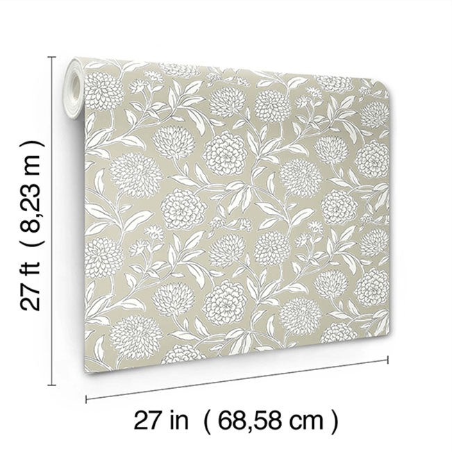 chatsworth-garden-taupe-floral-trail-wallpaper-york-wallcoverings-vp1363