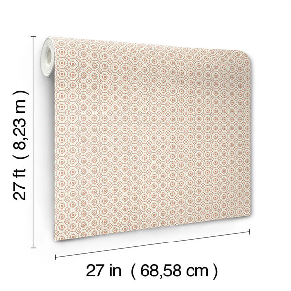 priti-rose-floral-grid-wallpaper-york-wallcoverings-vp1335 - York Wallcoverings Wallpaper