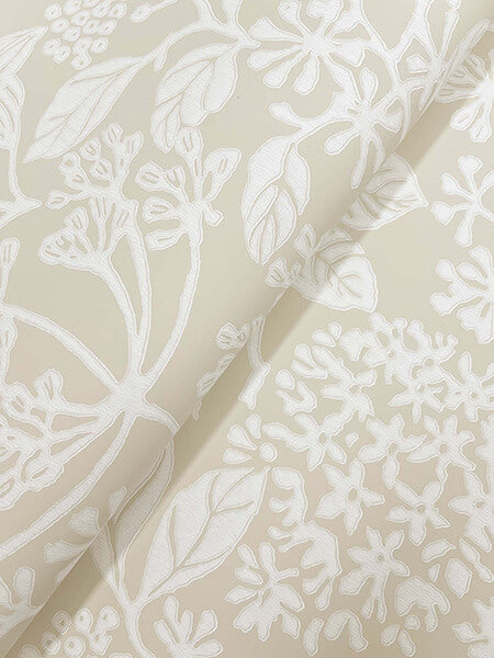 rowen-beige-botanical-wallpaper-york-wallcoverings-vp1345 - York Wallcoverings Wallpaper
