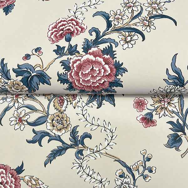 Genevieve Rose Floral Trail Wallpaper - York Wallcoverings - VP1424 - York Wallcoverings Wallpaper