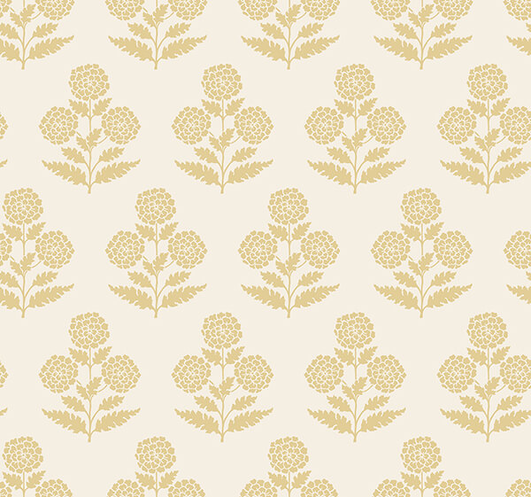 souci-butter-marigolds-wallpaper-york-wallcoverings-vp1432 - York Wallcoverings Wallpaper