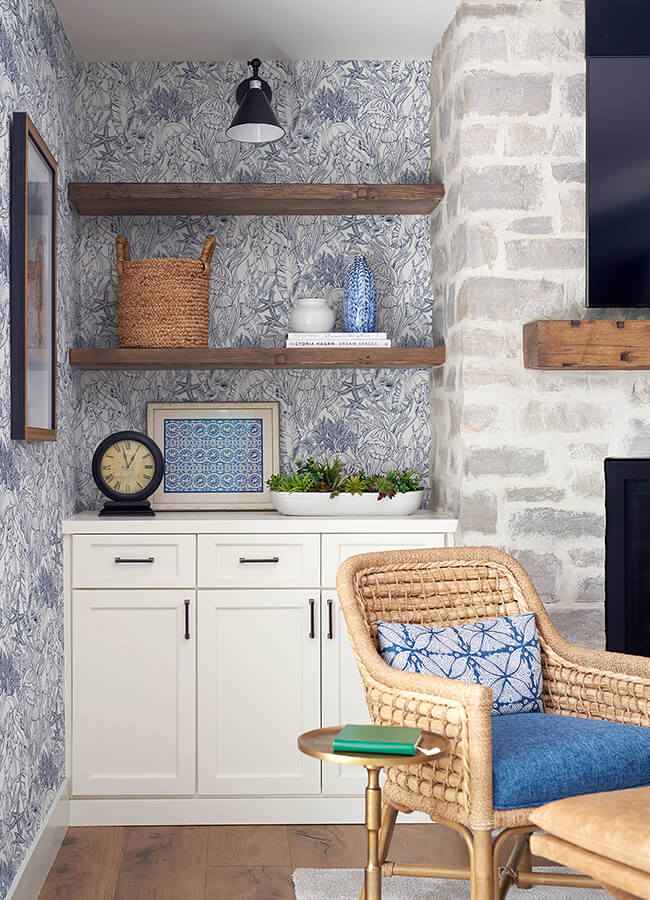 Under the Sea Navy Blue Peel and Stick Wallpaper - York Wallcoverings - NUS6494 - York Wallcoverings Wallpaper