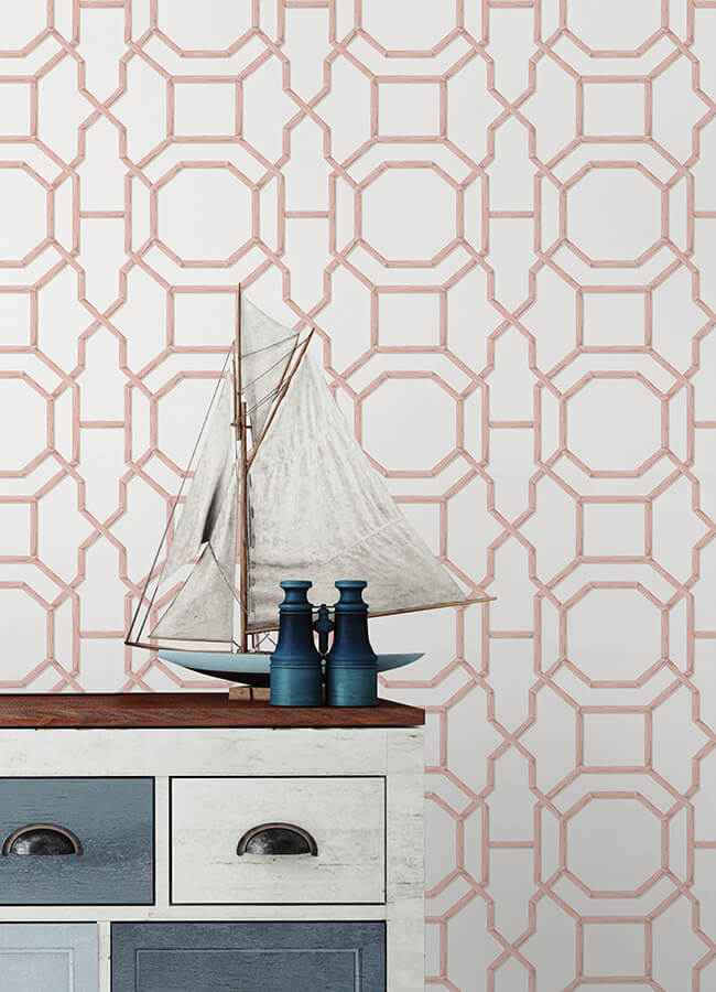 Sanya Coral Peel & Stick Wallpaper - York Wallcoverings - NUS6503 - York Wallcoverings Wallpaper