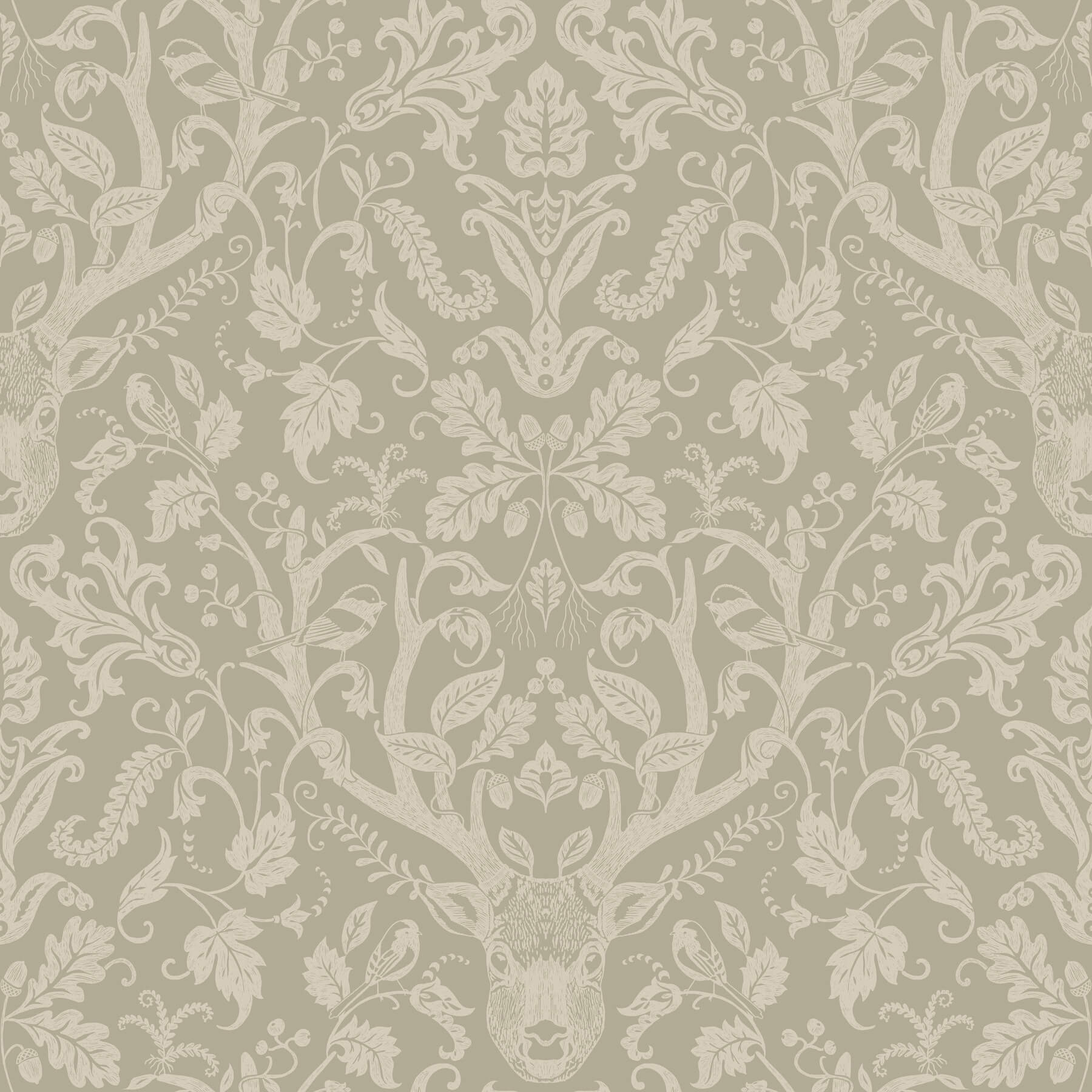 kiwassa-sage-antler-damask-wallpaper-york-wallcoverings-4169-12706 - York Wallcoverings Wallpaper
