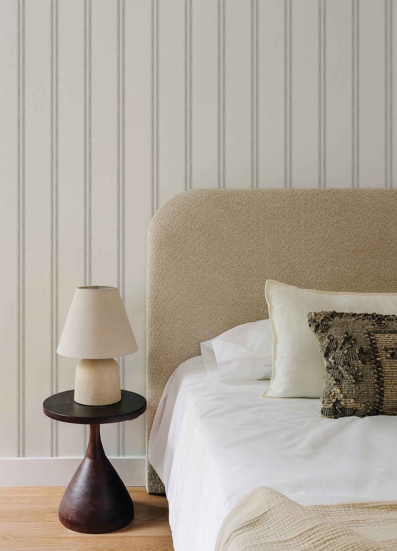 Johnny Charcoal Stripes Wallpaper - York Wallcoverings - 4169-13076