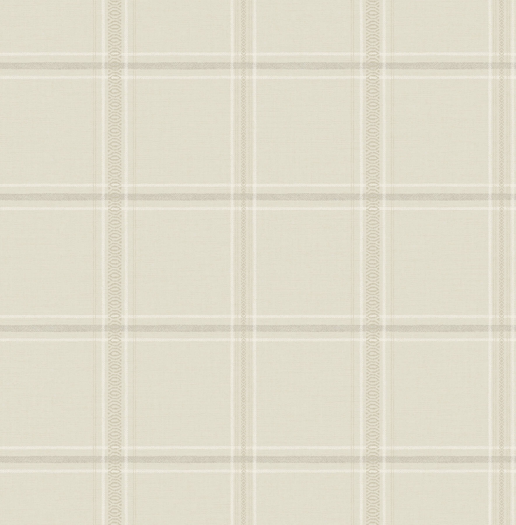 auberge-ivory-plaid-wallpaper-york-wallcoverings-4169-27607 - York Wallcoverings Wallpaper