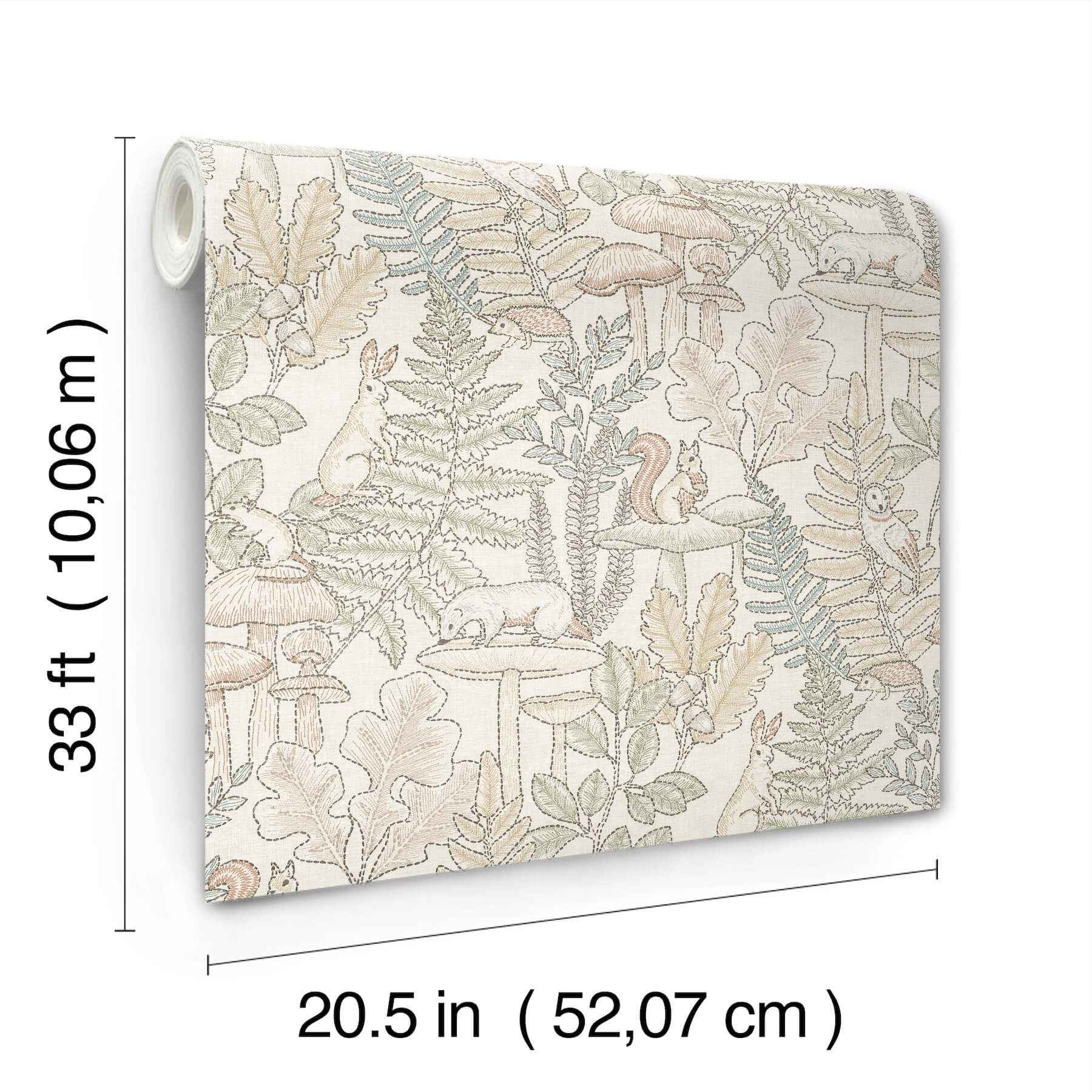 Holt Pastel Woodland Wallpaper - York Wallcoverings - 4169-83101 - York Wallcoverings Wallpaper