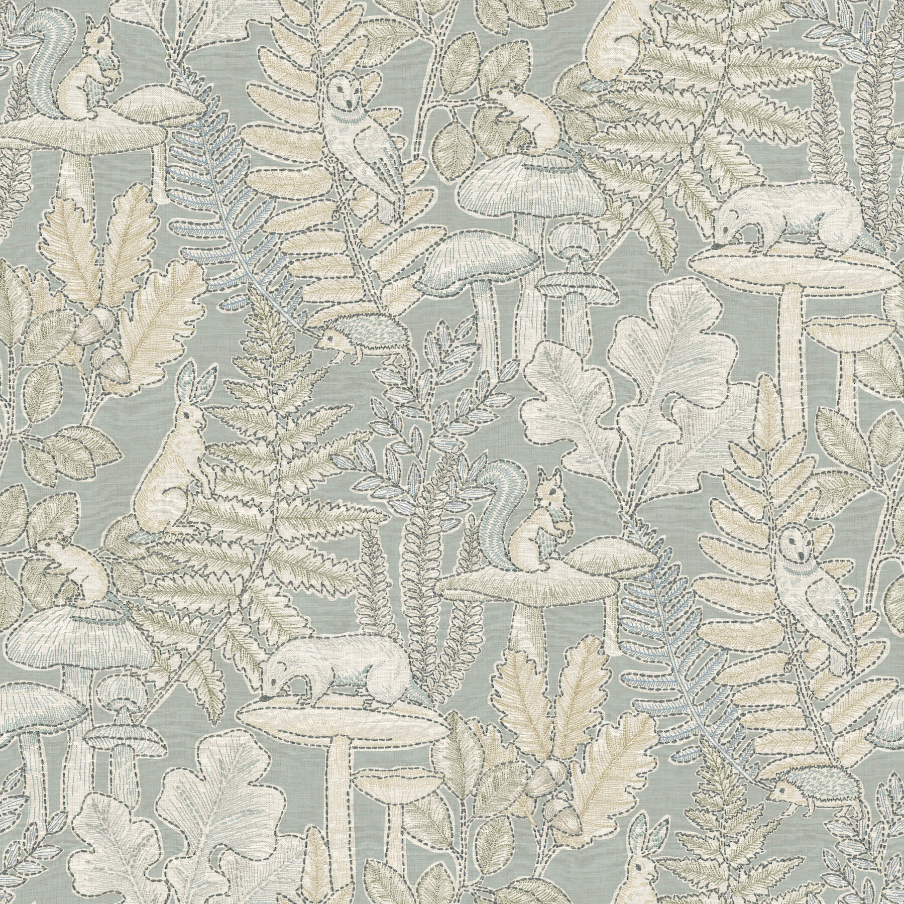 holt-seafoam-woodland-wallpaper-york-wallcoverings-4169-83104 - York Wallcoverings Wallpaper