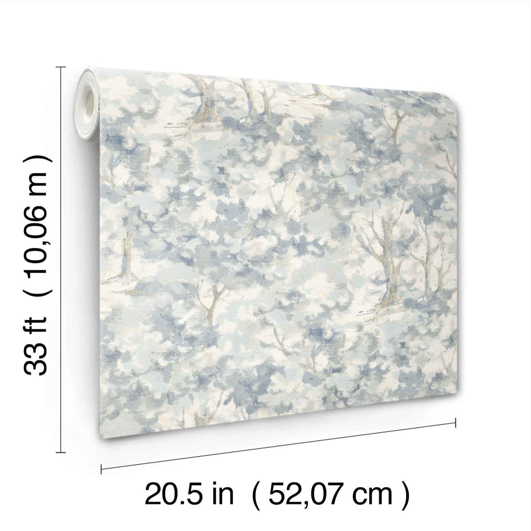 Thicket Blue Forest Wallpaper - York Wallcoverings - 4169-83108 - York Wallcoverings Wallpaper