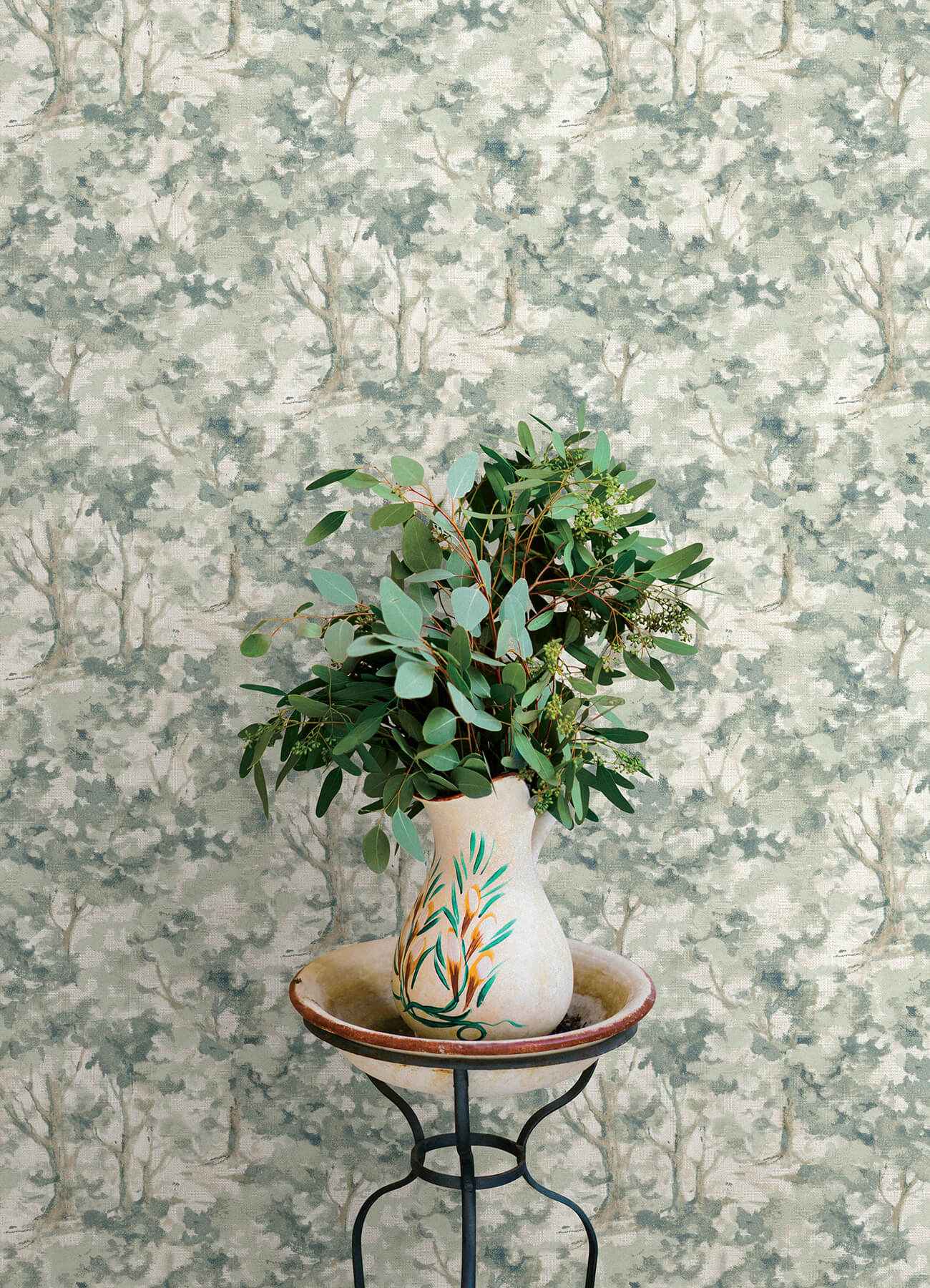 Thicket Teal Forest Wallpaper - York Wallcoverings - 4169-83111