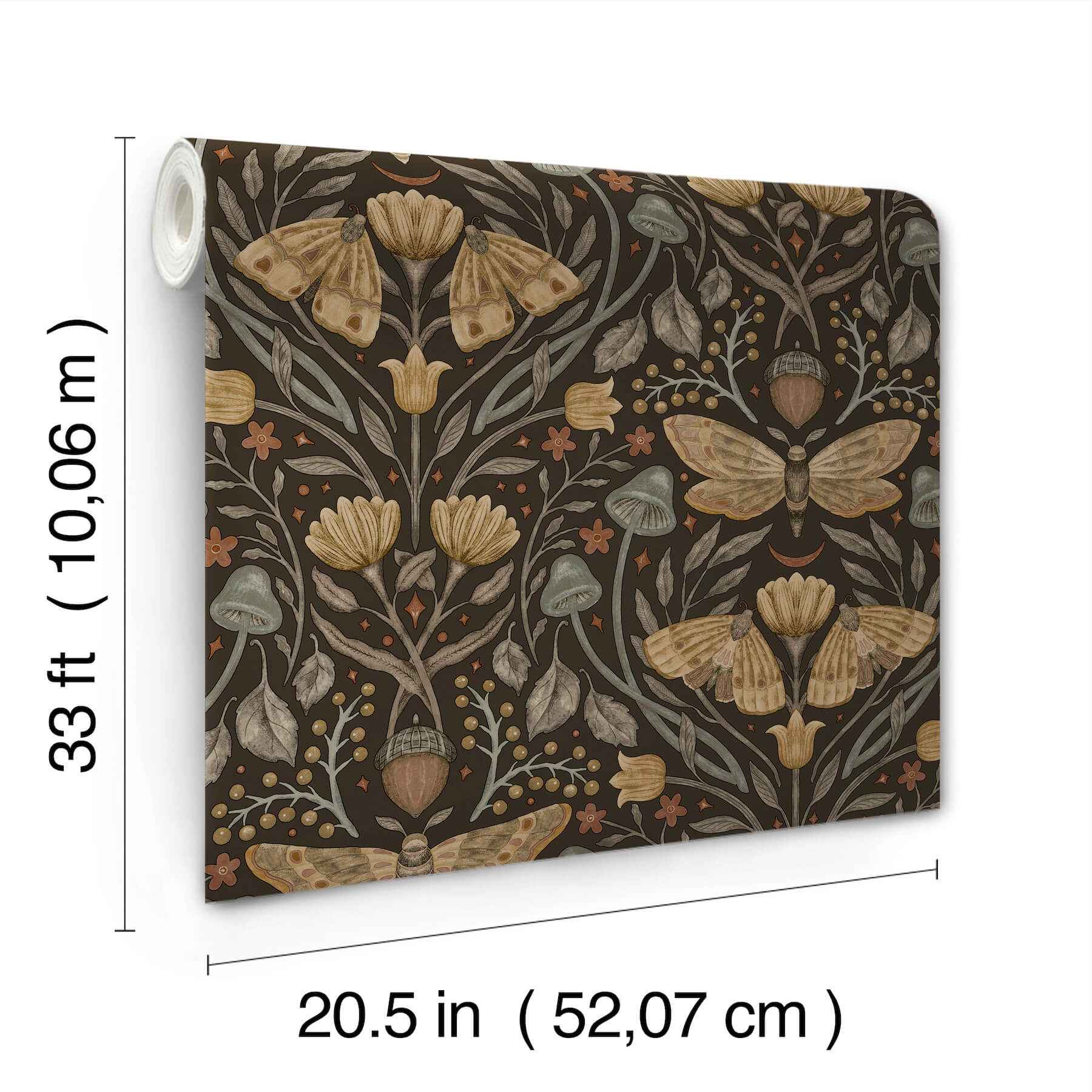 Mystic Moth Black Forest Magic Wallpaper - York Wallcoverings - 4169-83116 - York Wallcoverings Wallpaper