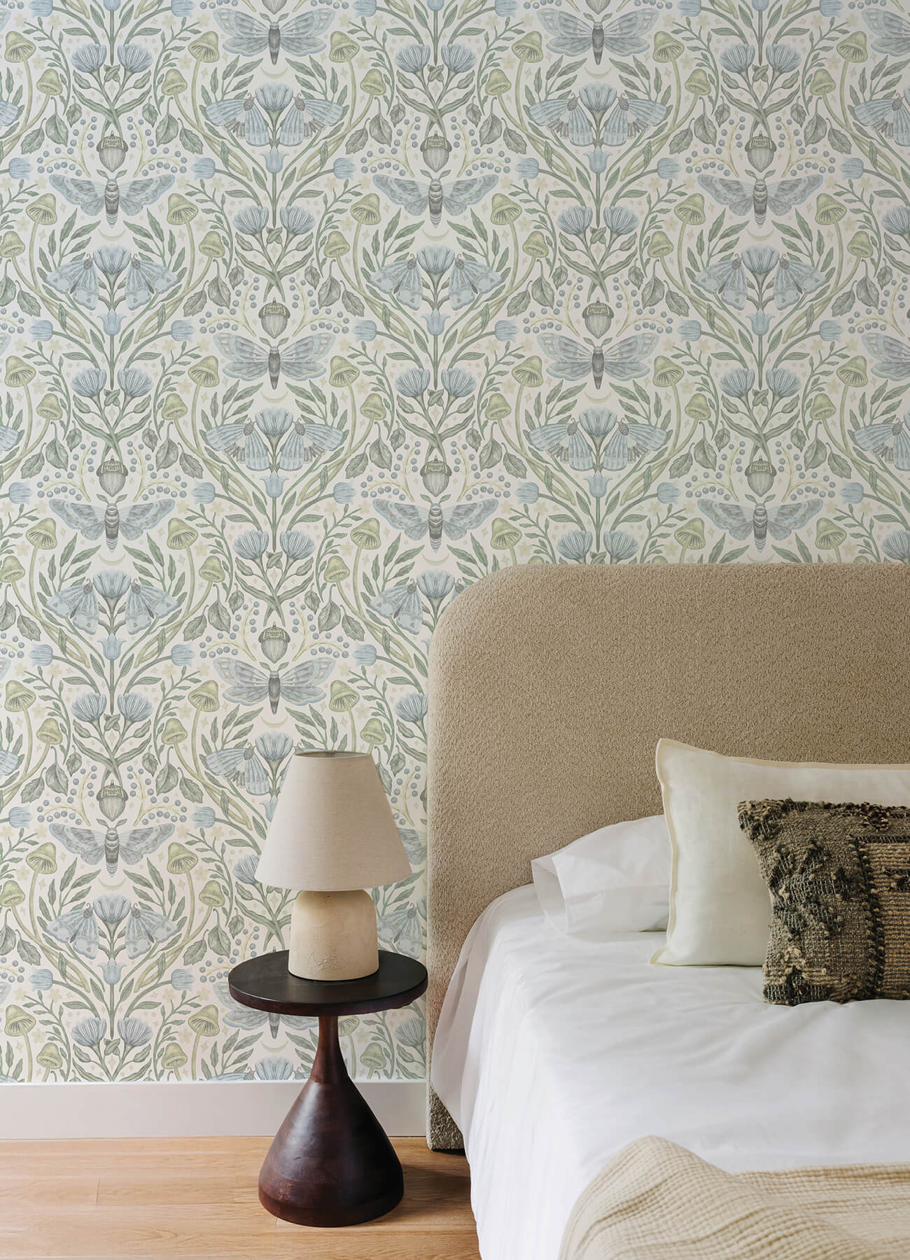 mystic-moth-sky-blue-forest-magic-wallpaper-york-wallcoverings-4169-83117 - York Wallcoverings Wallpaper