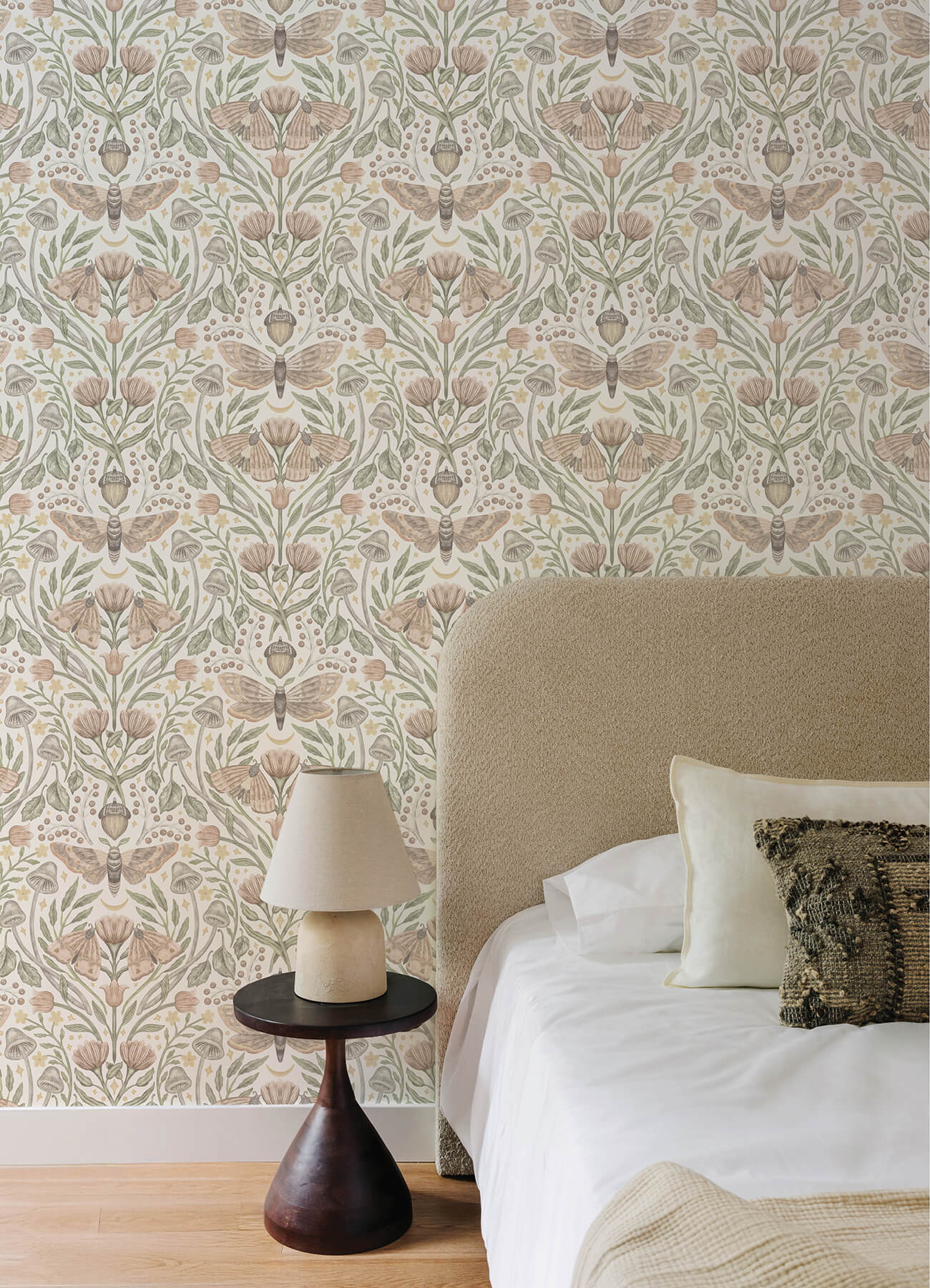 mystic-moth-blush-forest-magic-wallpaper-york-wallcoverings-4169-83119 - York Wallcoverings Wallpaper
