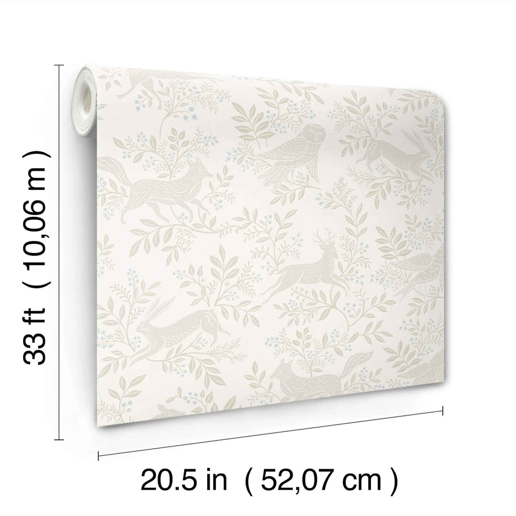 Revelry White Forest Frolic Wallpaper - York Wallcoverings - 4169-83113 - York Wallcoverings Wallpaper