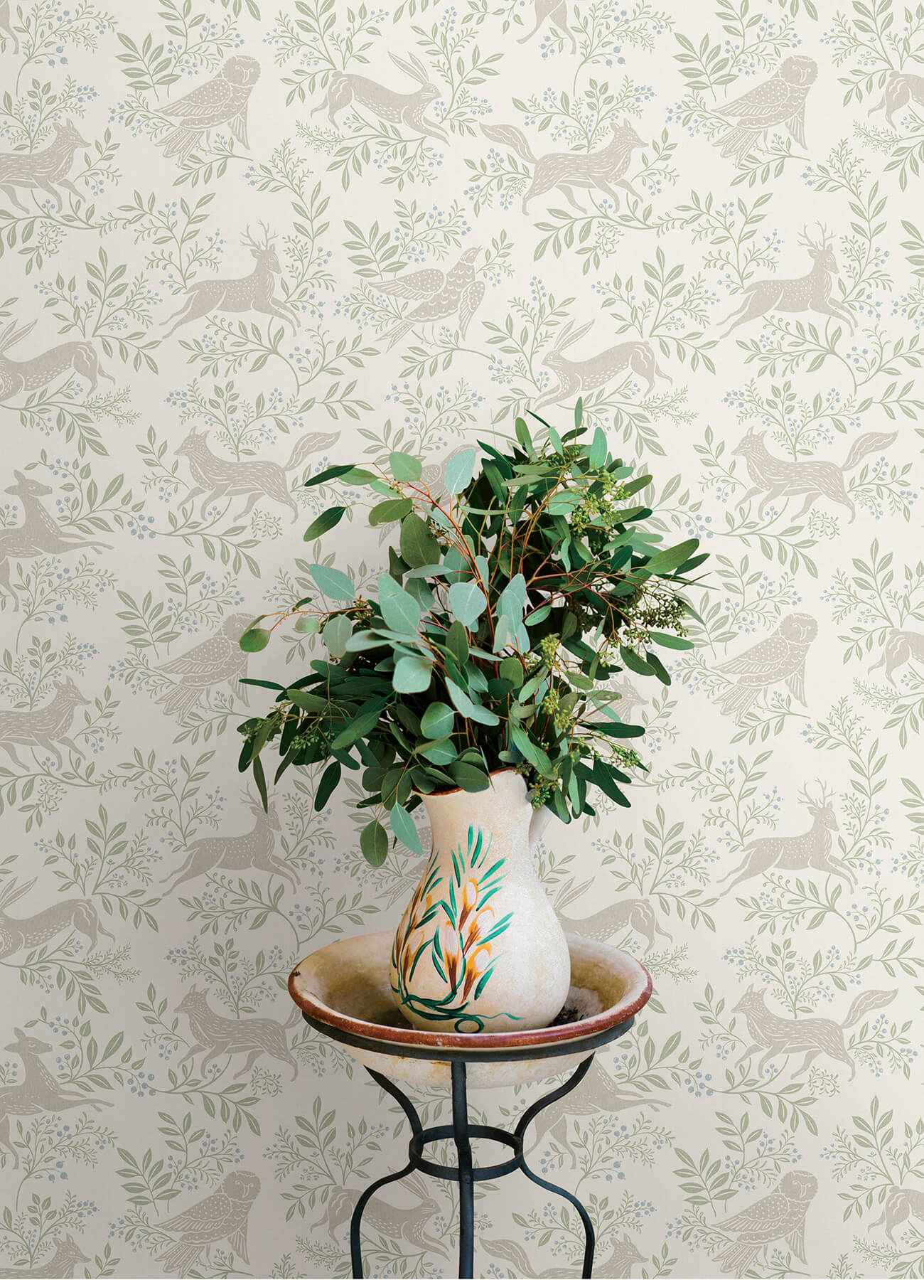 Revelry White Forest Frolic Wallpaper - York Wallcoverings - 4169-83113 - York Wallcoverings Wallpaper