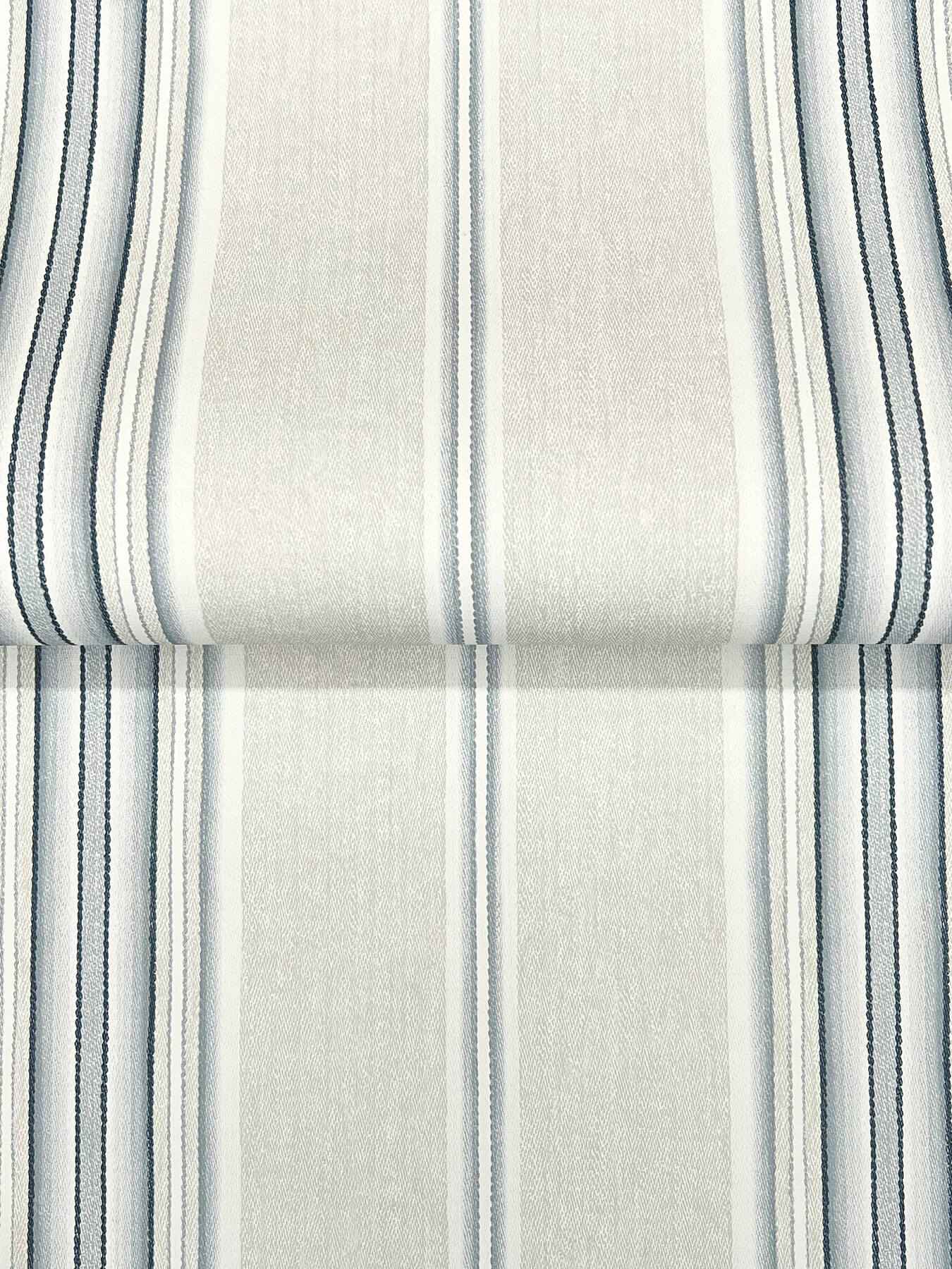 Calvados Blue Linen Stripe Wallpaper - York Wallcoverings - 4169-83123 - York Wallcoverings Wallpaper