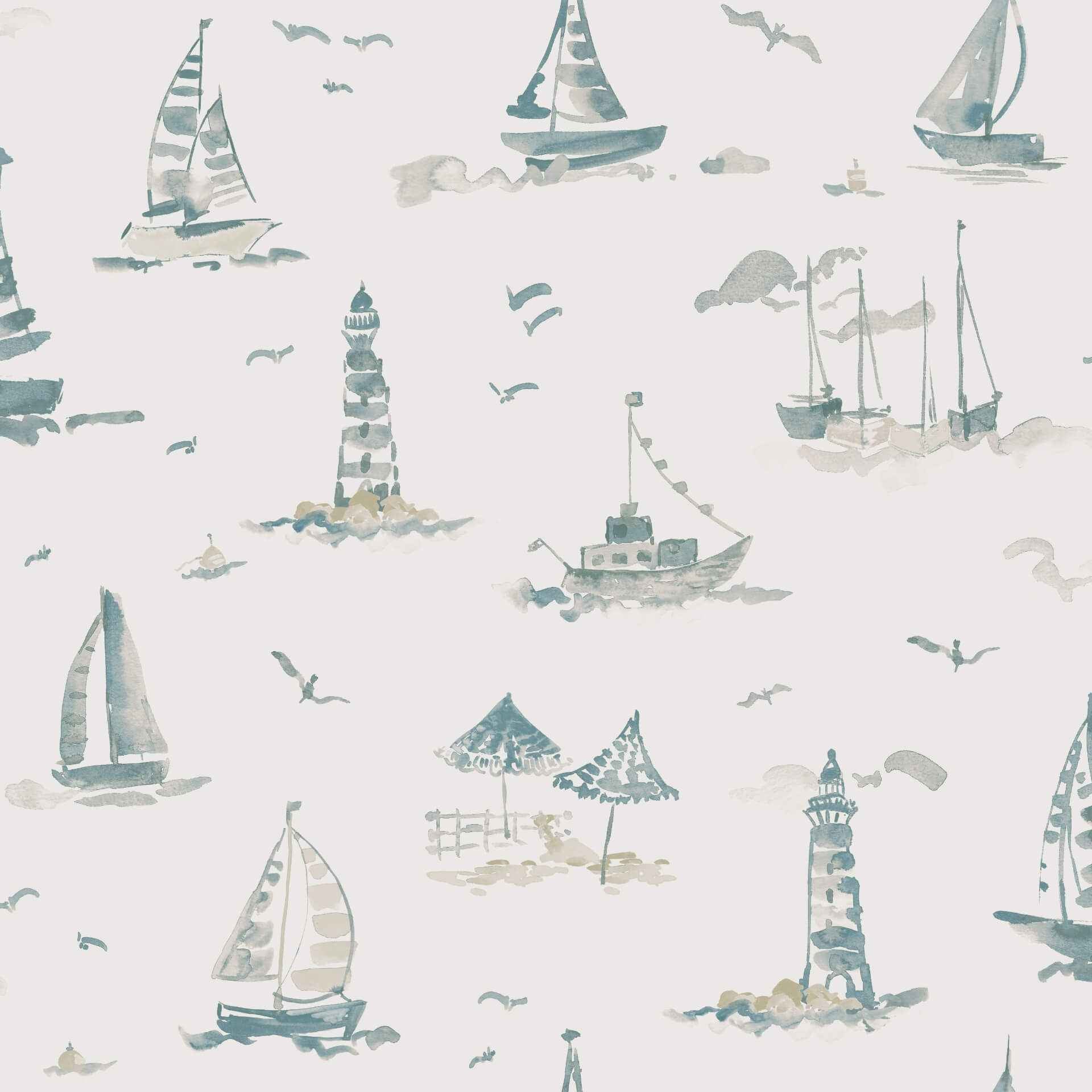 Set Sail Taupe Peel & Stick Wallpaper - York Wallcoverings - NUS6498 - York Wallcoverings Wallpaper