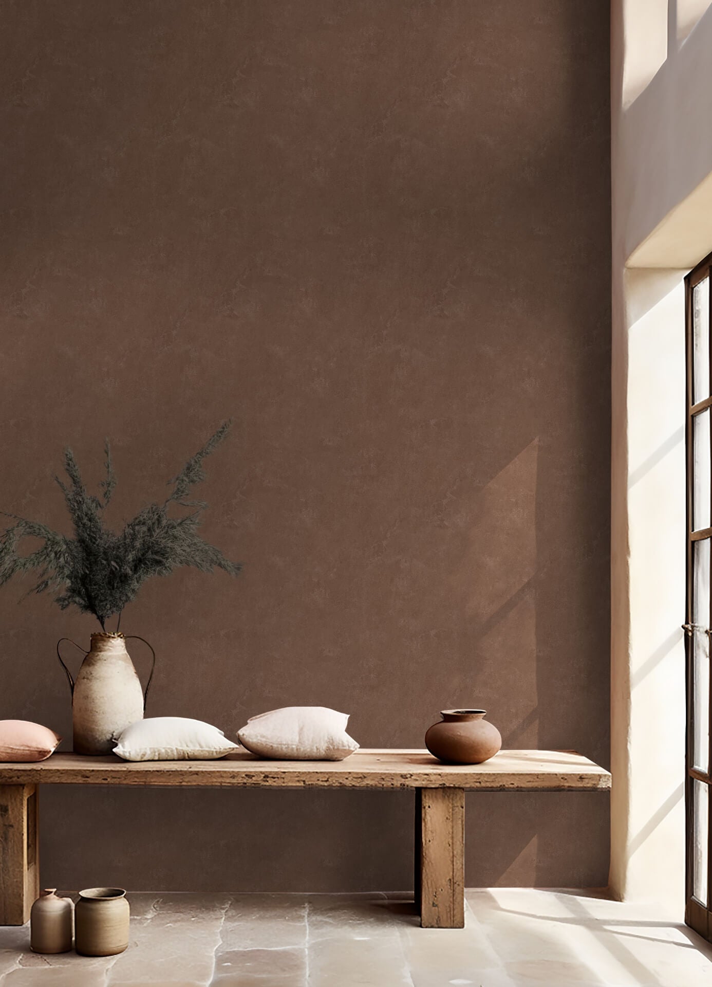 mr-kate-daphne-limewash-mocha-peel-and-stick-wallpaper-york-wallcoverings-rmws1309 - York Wallcoverings Wallpaper