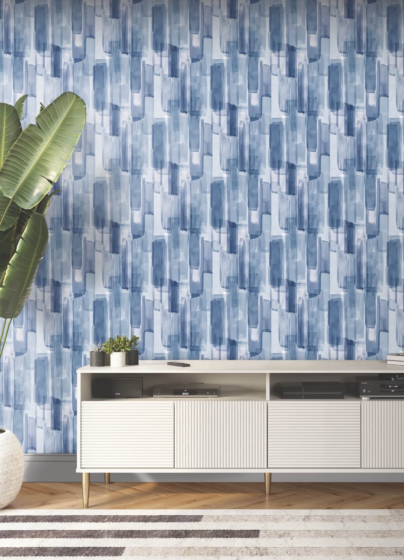 mr-kate-watercolor-glass-dark-blue-peel-and-stick-wallpaper-york-wallcoverings-rmws1314 - York Wallcoverings Wallpaper