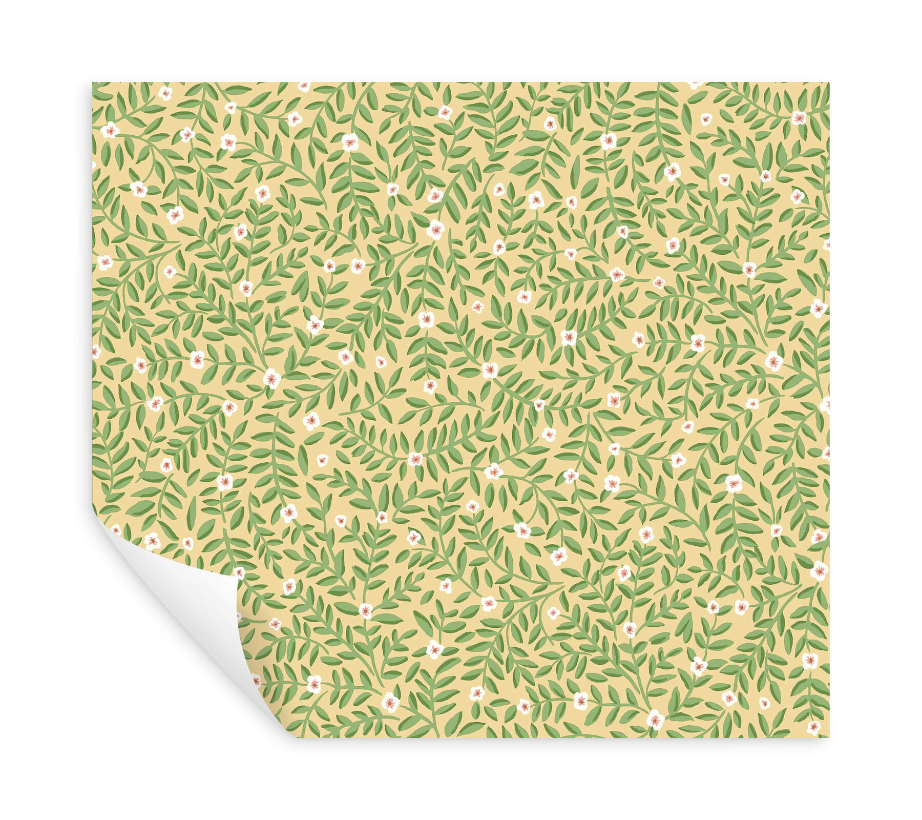 elodie-gold-petite-floral-premium-peel-stick-wallpaper-york-wallcoverings-psw1671rl - York Wallcoverings Wallpaper