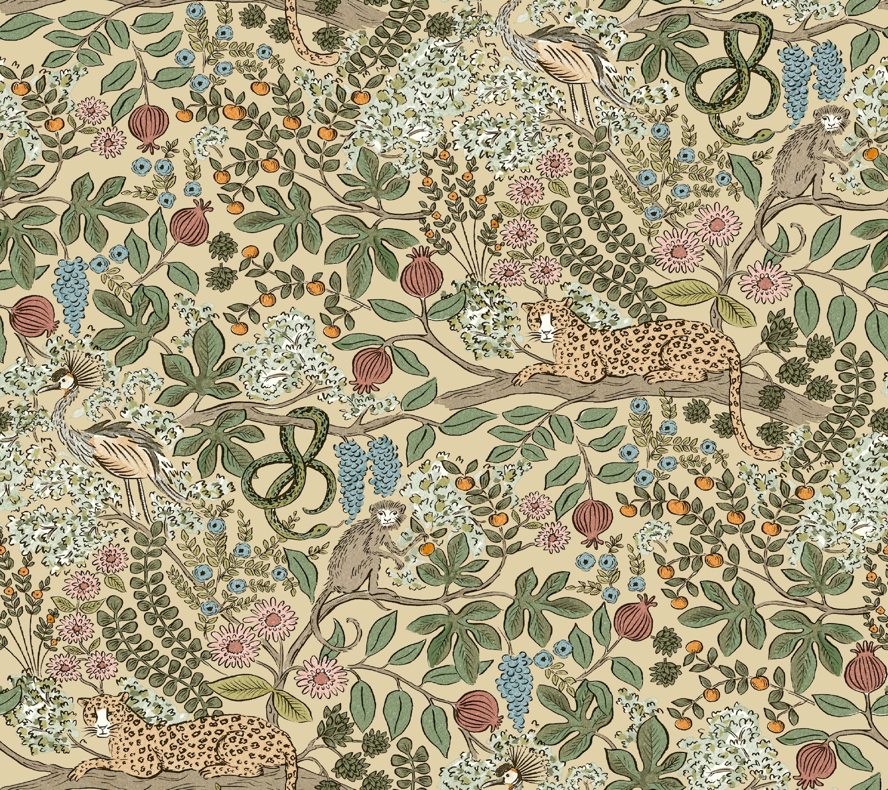 safari-linen-jungle-toile-premium-peel-stick-wallpaper-york-wallcoverings-psw1679rl
