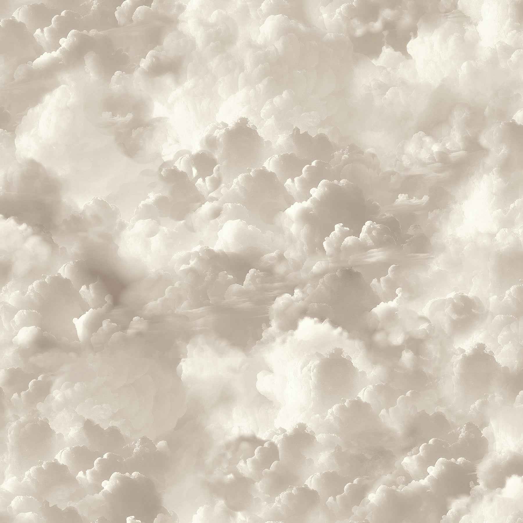 Merryweather Neutral Cloudy Skies Wallpaper - York Wallcoverings - AH100189AH - York Wallcoverings Wallpaper